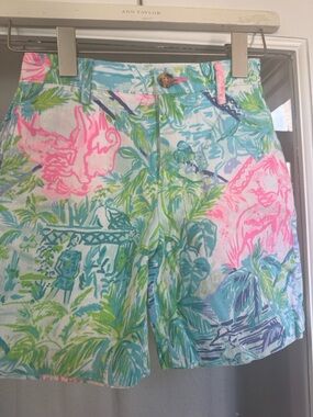 Lilly Pulitzer Boys Beaumont Shorts, Bohemian Queen print, size 5